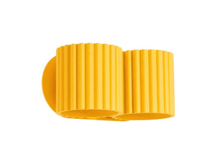 Applique aluminium jaune h 10 cm