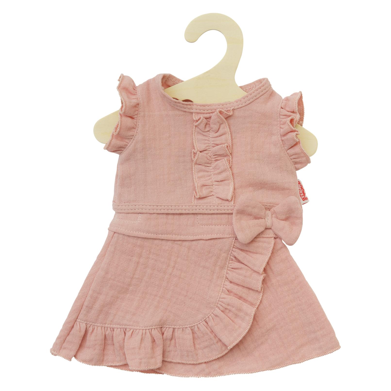 Heless Puppen-Wickelrock mit Rüschen-Top aus 100 % Bio-Baumwolle, rosé, 2-teilig, Gr. 35-45 cm (2423)