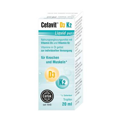 Cefavit D3 K2 Liquid pur Tropfen zum Einnehmen 20 ml