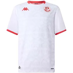 Kappa, Herren, Fussballtrikot, Auswärtstrikot Tunesien Kombat 2025/26 (L), Rot, Weiss