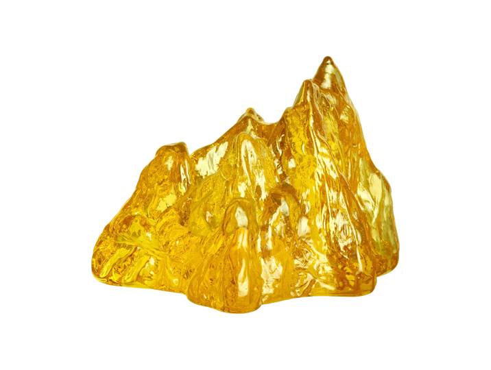 Kosta Boda Photophore The Rock 91 mm Jaune