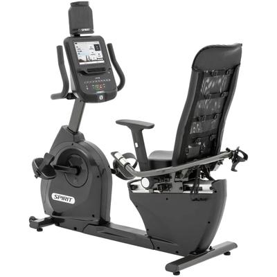 Heimtrainer SPIRIT FITNESS "Spirit Fitness XBR55 ENT Recumbent Bike", schwarz, HeimtrainerB:75cm H:144cm L:144cm, Heimtrainer, B:75cm H:144cm L:144cm