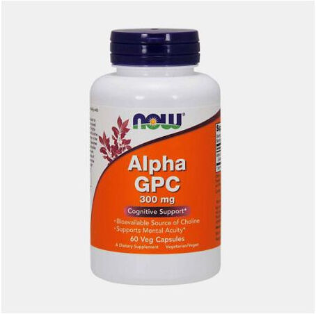 NOW ALPHA GPC 300mg 60 CAPSULAS