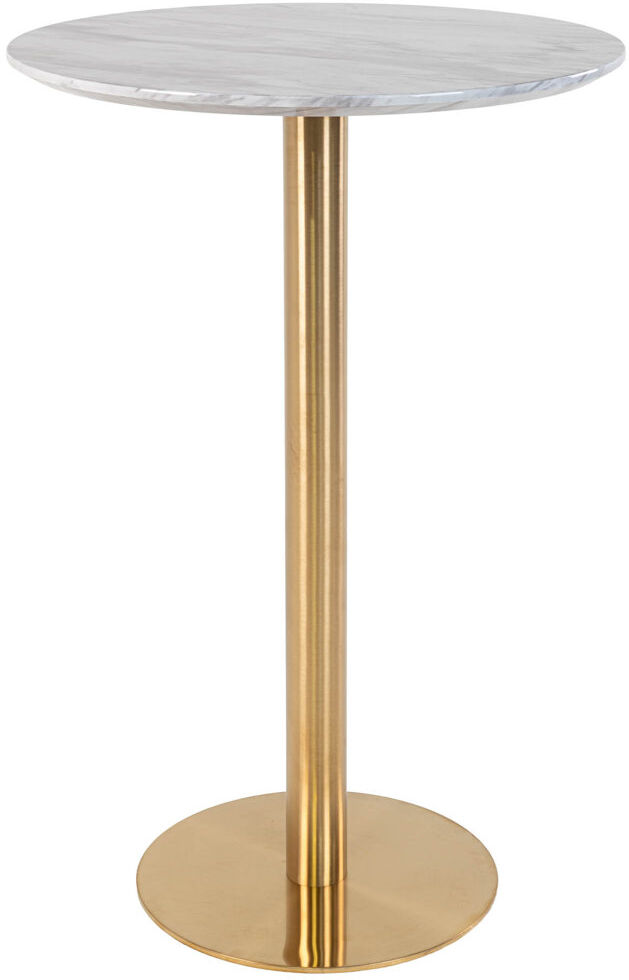 Canora Grey Larkste Round Dining Table Gold 105cm H x 70cm L x 70cm W