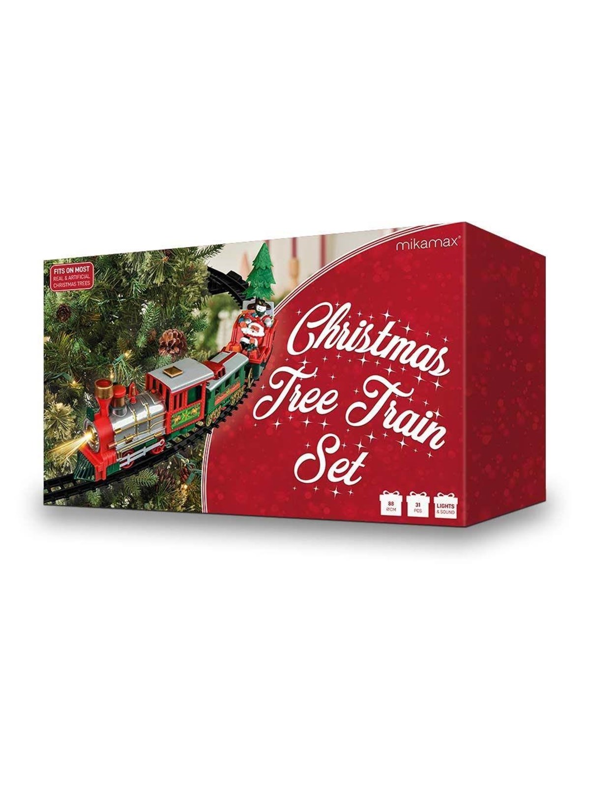 Mikamax Christmas Tree Train Set