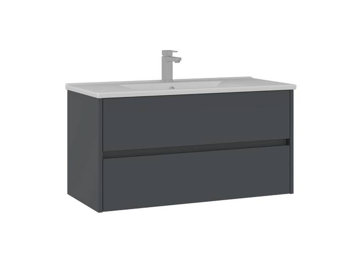 Meuble Vasque Side 100 v3 - 100 x 45 x 52 cm - Matte Anthracite