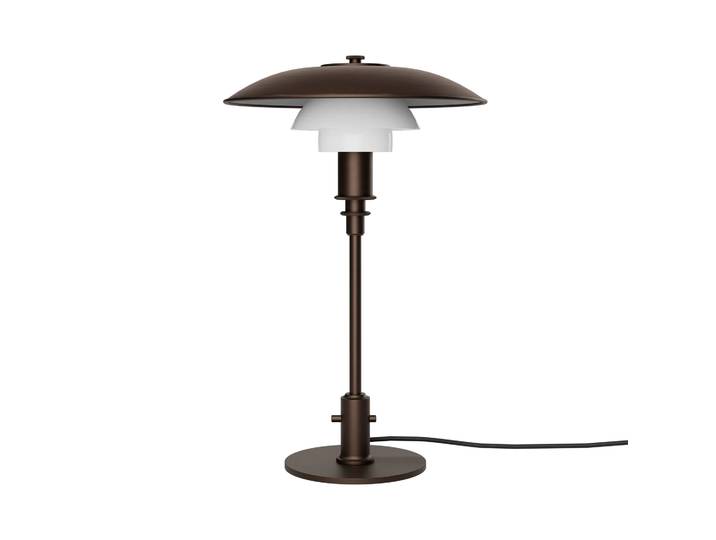Louis Poulsen Lampe de table PH 3/2 Luna Aged brass-verre opale