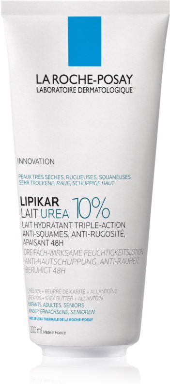 La Roche-Posay Lipikar Lait Urea 10% beruhigende Hautmilch für sehr trockene Haut 200 ml