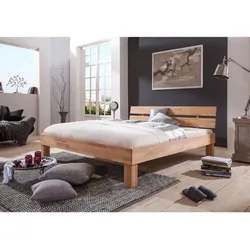 Relita - Futonbett Julia 100 x 200 cm, Buche massiv natur geölt