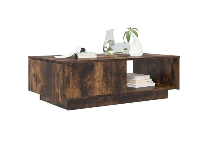 KTHLBRH Couchtisch mit Schublade Eiche Rauchgrau 95 x 55 x 31 cm Holztechnik, rechteckiges Design, pflegeleicht, für Wohnzimmer