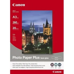 Canon SG-201 Fotopapier Plus seidenglanz A3 297x420mm 260 g/m2 - 20 Blatt