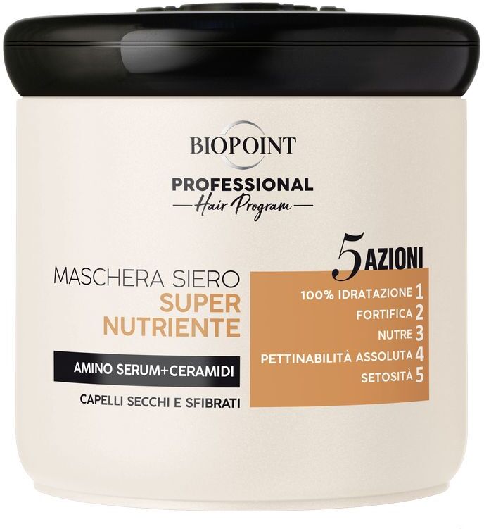 Biopoint Maschera Siero Super Nutriente Capelli Secchi E Sfibrati 400 ML
