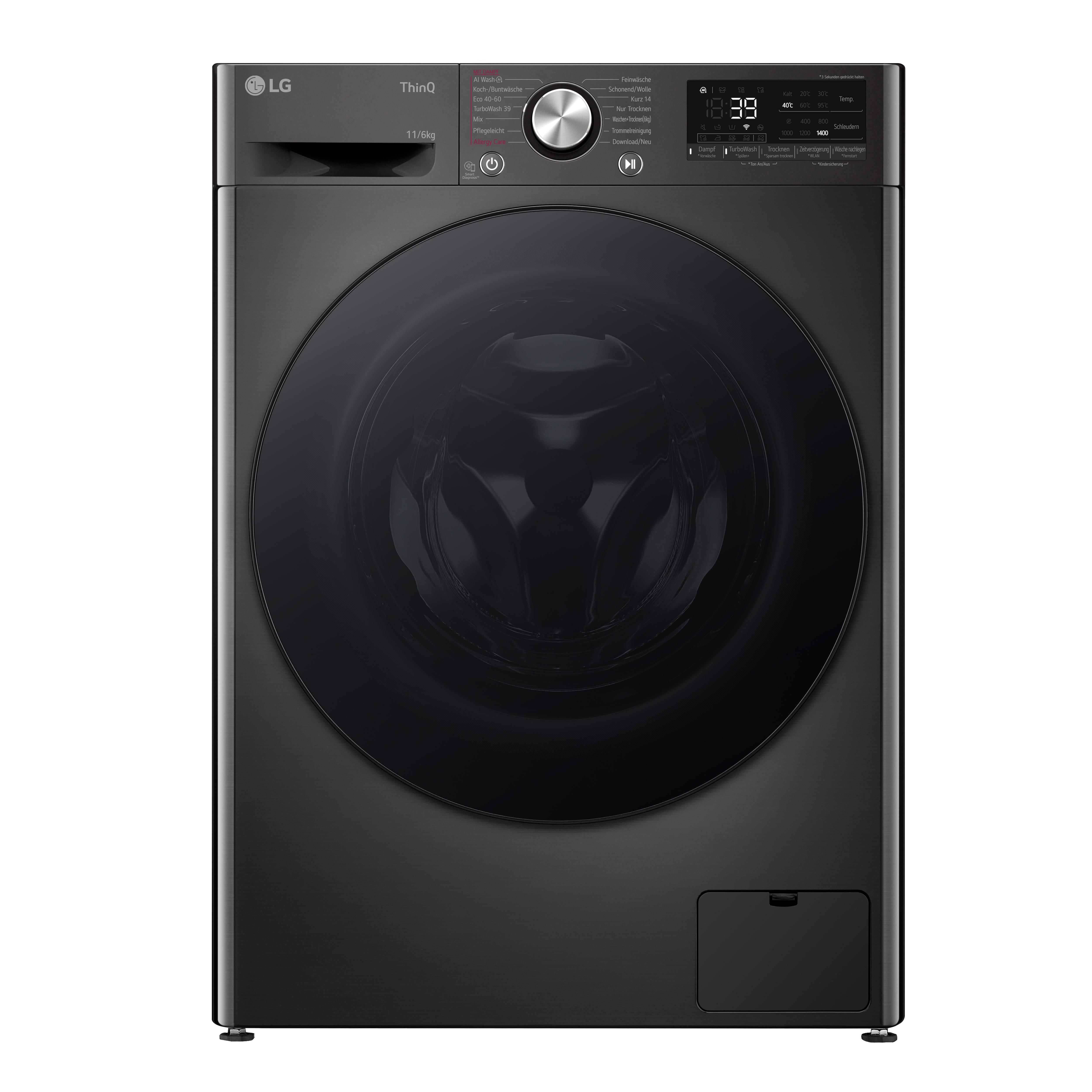 LG Electronics LG W4WR70E6YB Serie 7 Waschtrockner 11 kg / 6 kg, 1400 U/min.