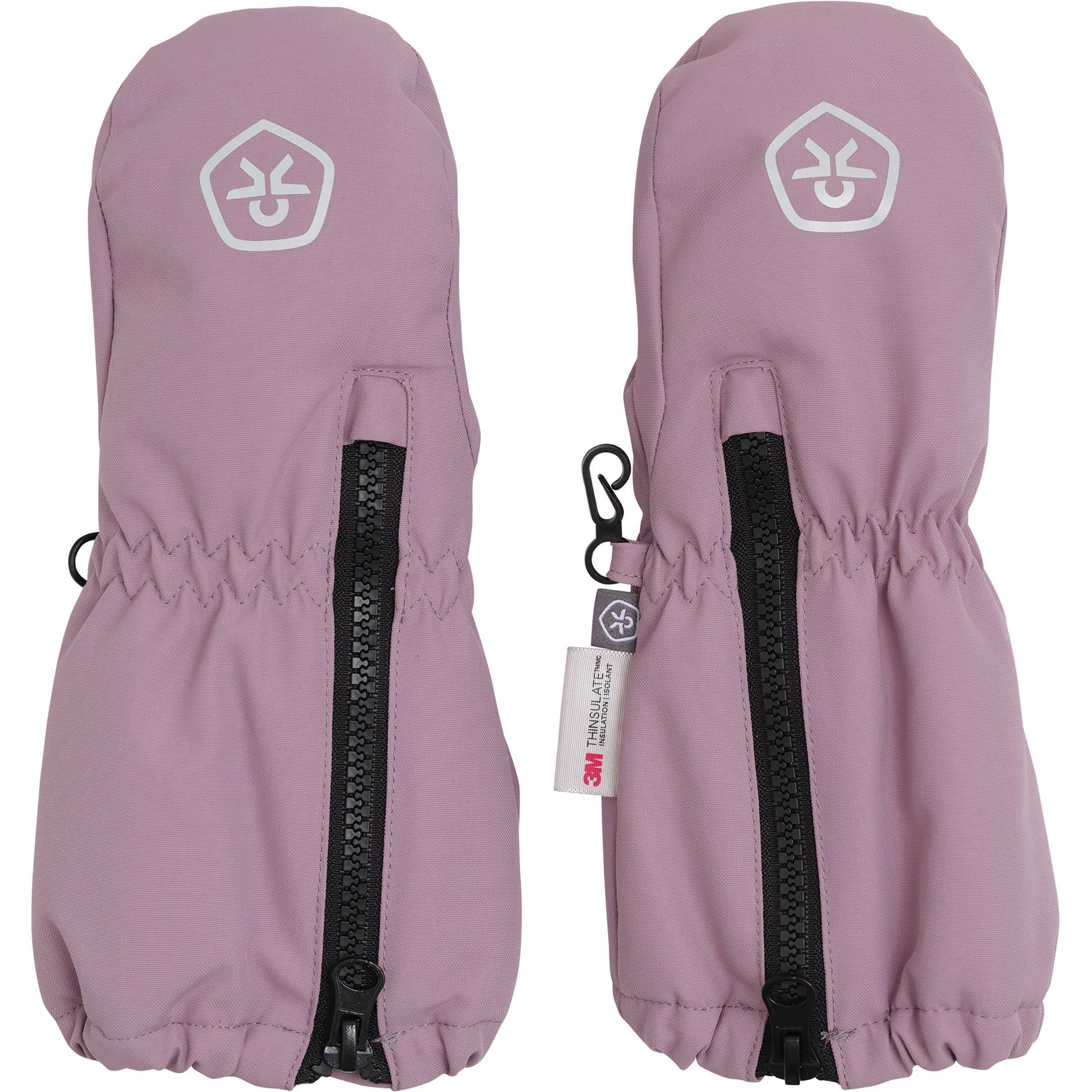 Color Kids Long Zipper Kinder Skihandschuhe rosa Größe 2-4 Jahre Lifestyle | Skifahren Wasserdicht