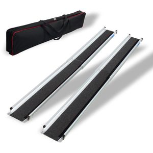 Trutzholm Auffahrrampe 35829, 2 Stück, ausziehbar, 105 - 183cm Länge, Aluminium, 272kg Tragkraft