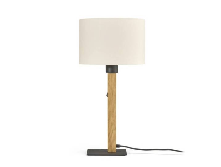 Buschwerk Tischlampe Heloise, Holz hell, für Wohn- / Esszimmer, Holz, Modern, Tischlampe
