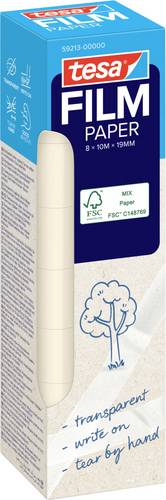 Tesa 59213-00000-01 Klebeband tesafilm Transparent (L x B) 10m x 19mm 8St.