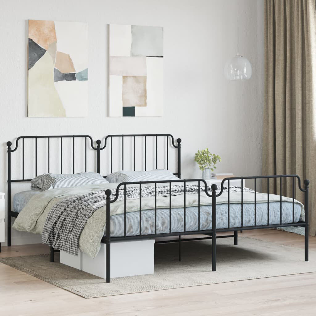 Marlow Home Co. Accime Bed Frame Black Split California King
