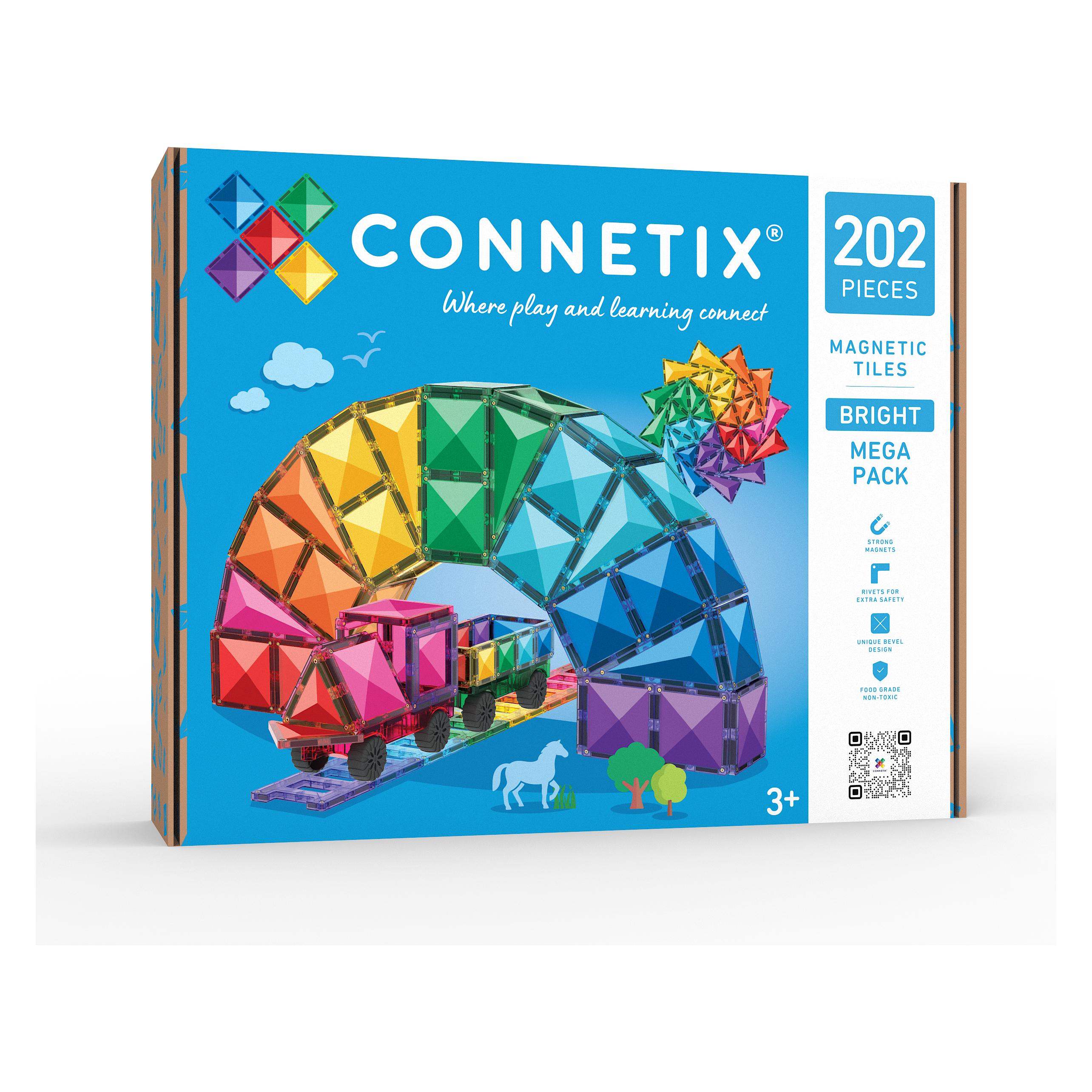 Connetix - Bright Mega Pack 202 pc (CT-B-00202-ME) (CT-B-00202-ME)