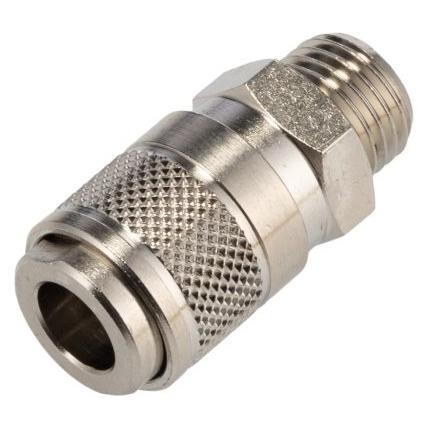 RS PRO Druckluft-Schnellkupplung Messing, G1/4 Stecker, Mit Gewinde (1878765)