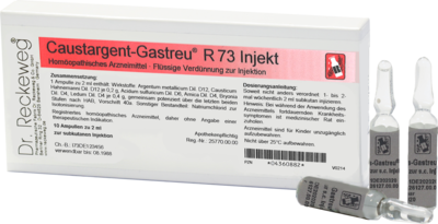 Dr.RECKEWEG & Co. GmbH CAUSTARGENT-Gastreu R73 Injekt Ampullen 10X2 ml 04360882