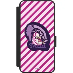Nivocase Klapphülle für Samsung Galaxy S25 Edge Handyhülle aus Kunst Leder NIVOflip schwarz Alice im (Samsung Galaxy S25 Edge), Smartphone Hülle, Schwarz