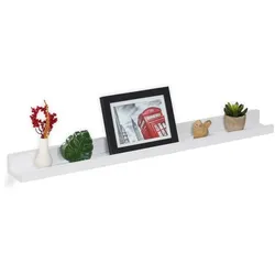 Relaxdays Bilderleiste für die Wand Weiß