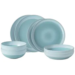 like. by Villeroy & Boch Perlemor Aqua Einsteiger-Set 8-teilig