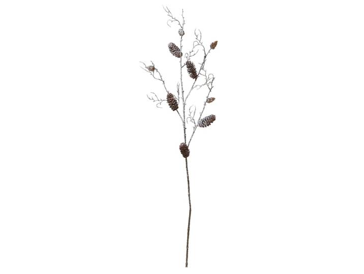 Künstlicher Zweig, weiß und braun L100cm