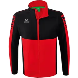 erima Six Wings Funktionsjacke mit abnehmbaren Ärmeln rot/schwarz 3XL
