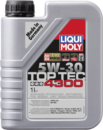 Liqui Moly Top Tec 4300 5W-30 3740 Leichtlaufmotoröl 1l