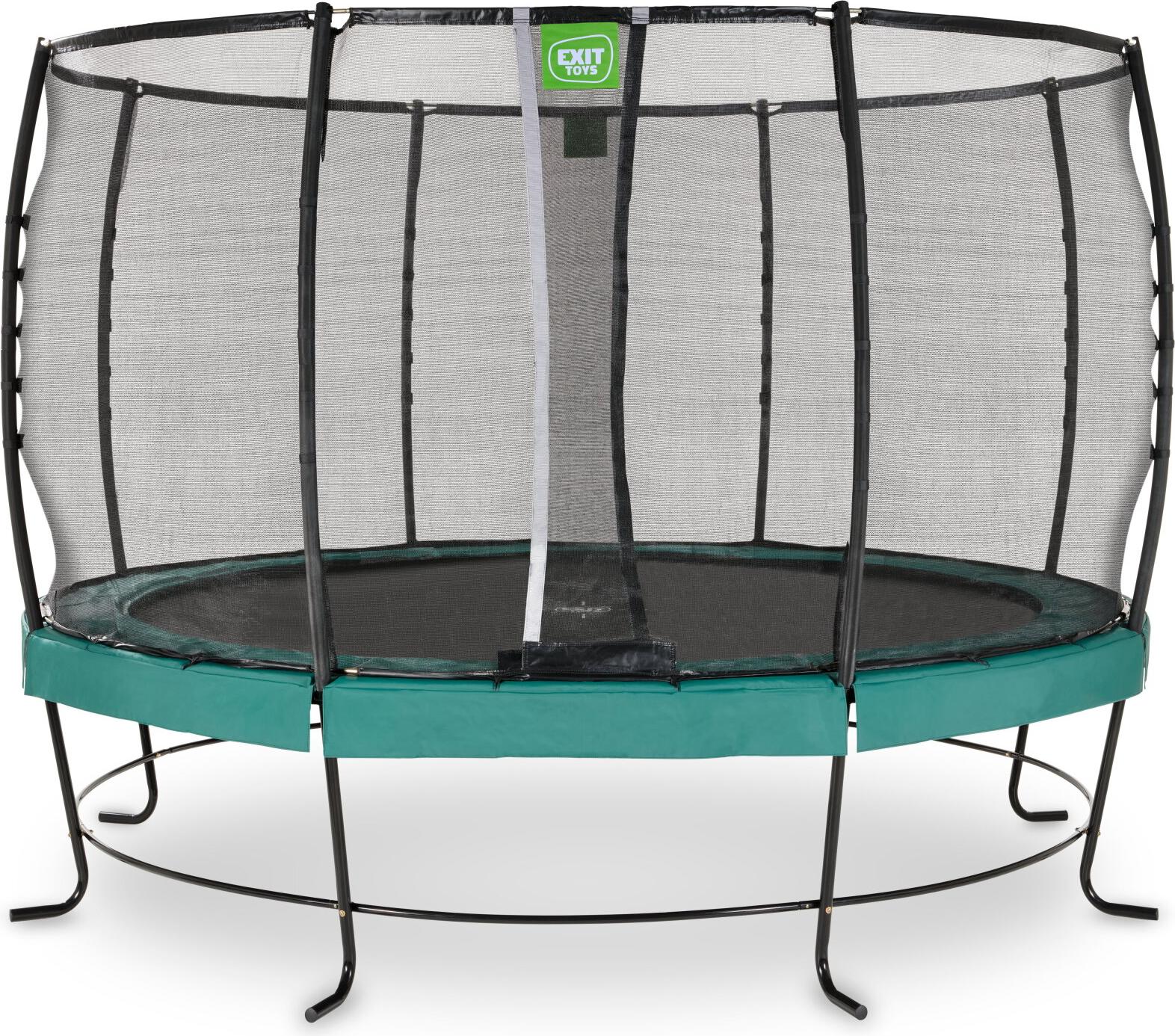 EXIT Lotus Premium Trampolin ø366cm, auf Beinen, Rund, Grün