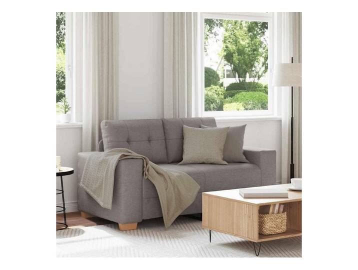 LuxusKollektion Sofa Sofa Couches Wohnzimmer Stoff Taupe 120 cm