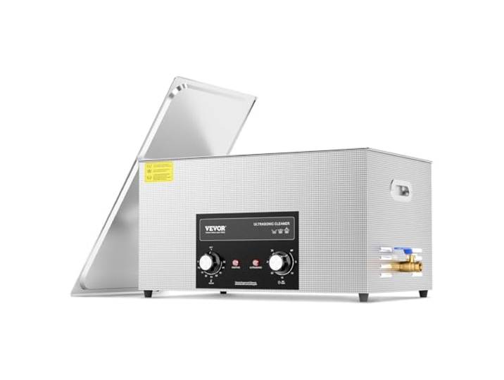 VEVOR Ultrasone reiniger 22 l met timer, radiatormanden, digitale geluidscavitatiemachine, ultrasone reiniger 480 W voor horloges, brillen, munten, metalen gereedschap