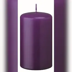 Kopschitz Kerzen Kerzen Stumpenkerzen Violett, 120 x 50 mm, 12 Stück