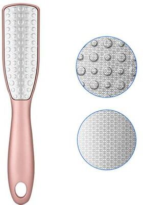 Youfap Market Exfoliating Calluses Brush, Pedicure Tools Heel Scratcher, Stainless Steel Double sided Foot Sharpening Files Artifact gold