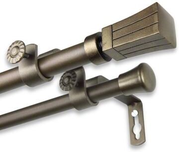 InStyleDesign Waver Adjustable Double Curtain Rod