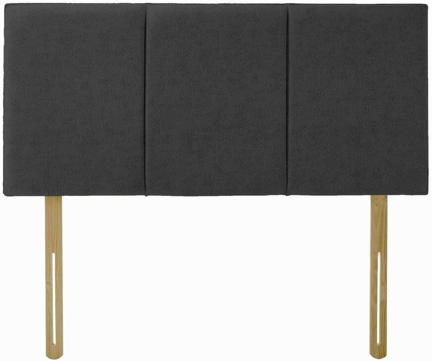 17 Stories Ergys Upholstered Chenille Headboard Chenille/Black Kingsize (5')