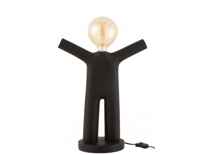 Lampe en résine noire H44,5cm