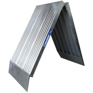 Mauderer Auffahrrampe SuperLeicht COK-Steg, Aluminium, 1 Stück, 250 x 75 cm, klappbar, bis 64,5 cm Höhe und 800 kg