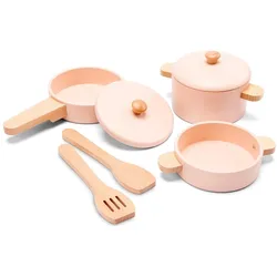 New Classic Toys Holzpfannen-Set rosa