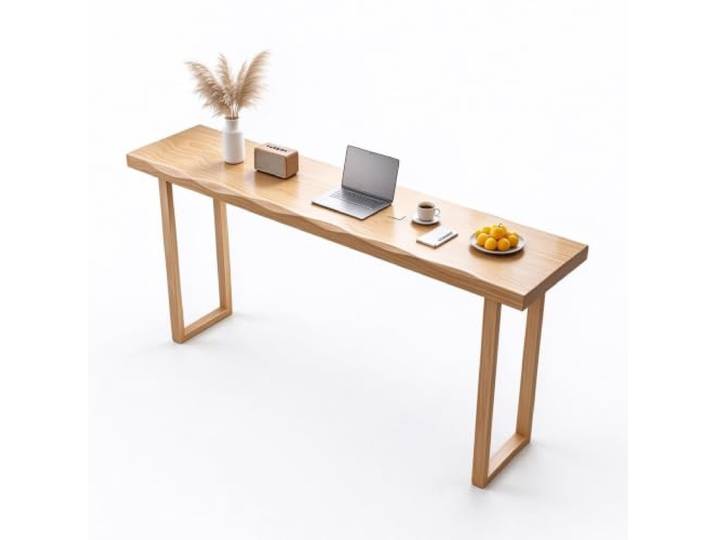 KXPSWGE Massiv Holz Bar Höhe Tisch, Lange Konsole Tische für Eingang Rechteckige Höhe Sofa Konsole Tisch Langer Esstisch(160cm/63in)