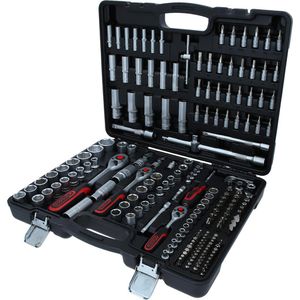 KS-Tools Werkzeugkoffer Steckschlüssel 917.0795, 195-teilig, im Kunststoff Klappkoffer