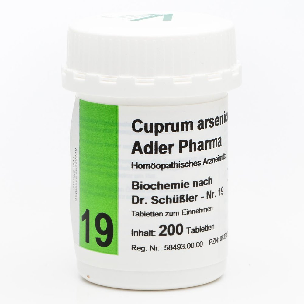 Adler Pharma Produktion und Vertrieb GmbH Biochemie Adler 19 Cuprum arsen.D12 Adl.p. Tabletten 00833473