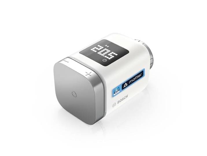 Bosch Smart Home Thermostat de radiateur II [+M]\, Thermostat Intelligent\, Utilisation Flexible dans Le système Bosch Smart Home ou dans Les systèmes Matter de Plusieurs Fabricants