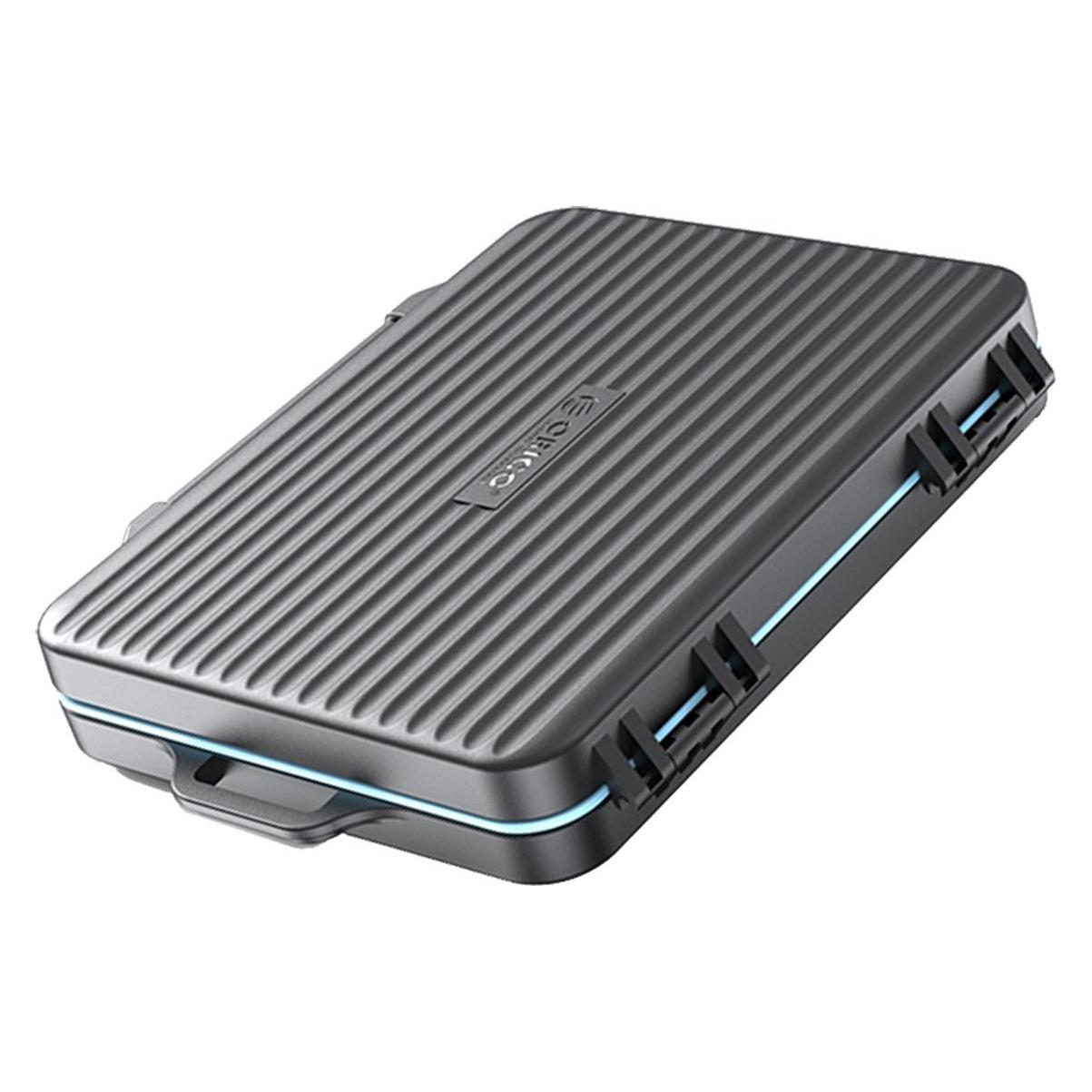 Orico Beuteltasche für Speicherkarten, 6 x SD, 4 x microSD, 1 x CF (PHCD-6-BK-BP) (PHCD-6-BK-BP)