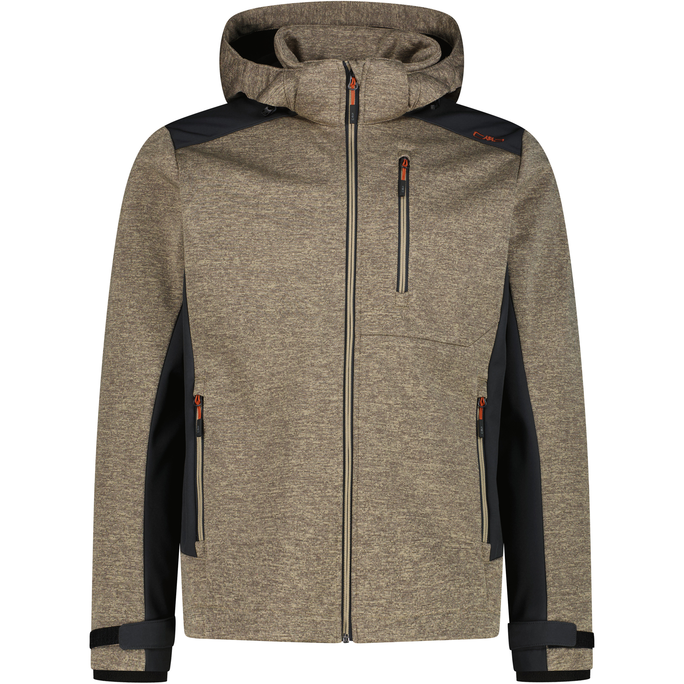 CMP Zip Herren Softshelljacke oliv Größe 3XL Trekking Wasserabweisend