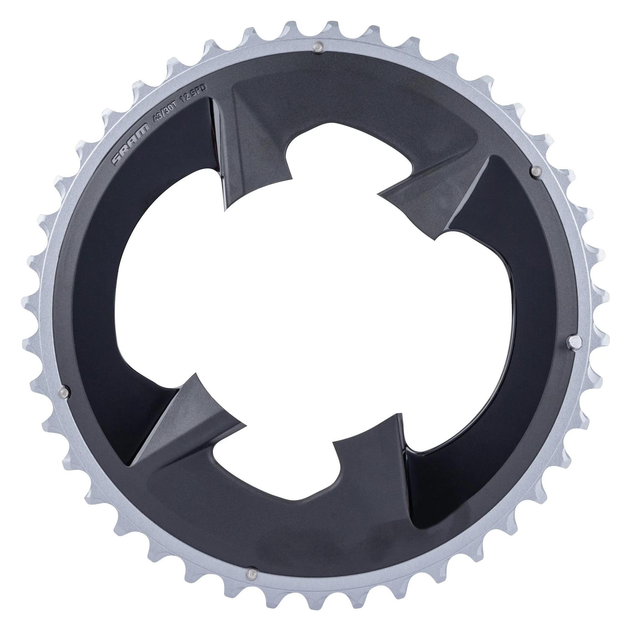 Sram Chain Ring Rival eTap AXS 94 BCD w/Cover 2x12 Wide (43) (106467)