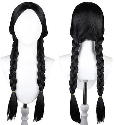 Uplift Essentials Angel Devil Orange Brown Cosplay Wig wednesday Addams