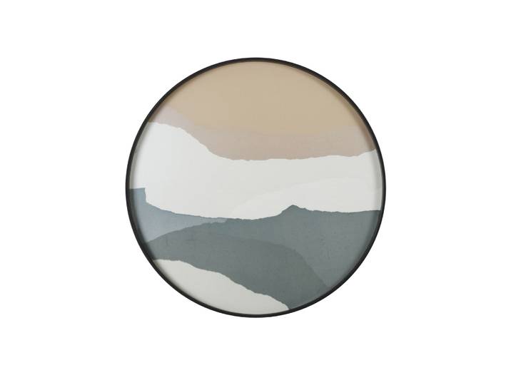 Ethnicraft - Accessoire Table basse - Beige - Verre'sérigraphié - Designer Dawn Sweitzer